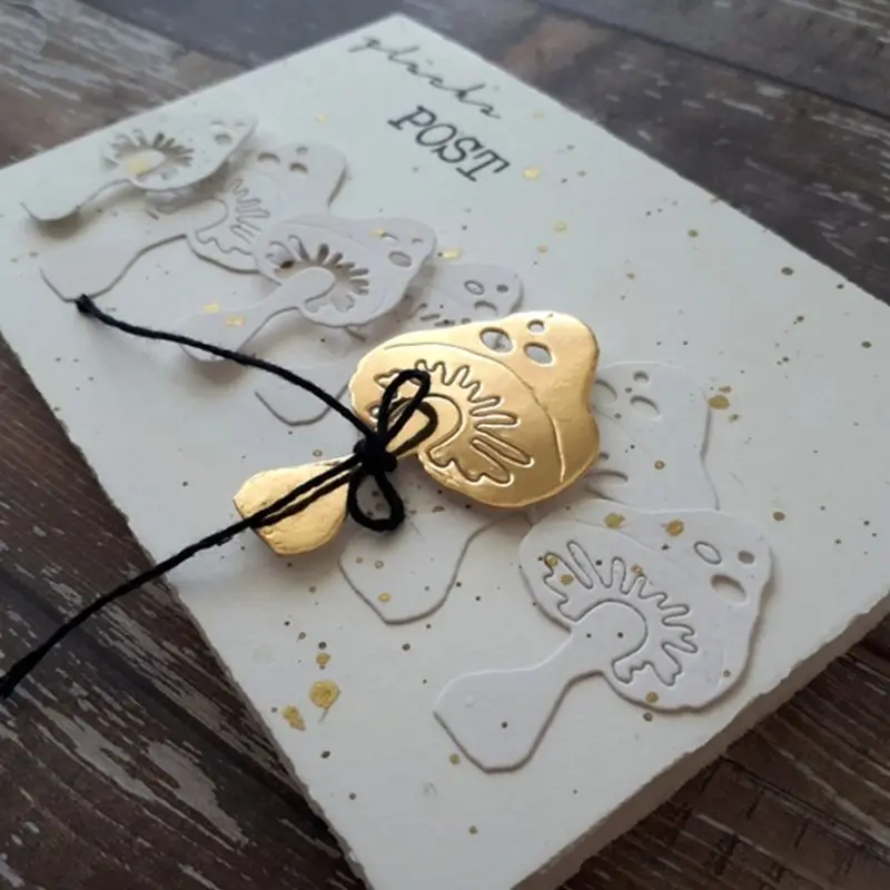 Грибы металлические режущие штампы Трафаретный Скрапбукинг DIY штамп для