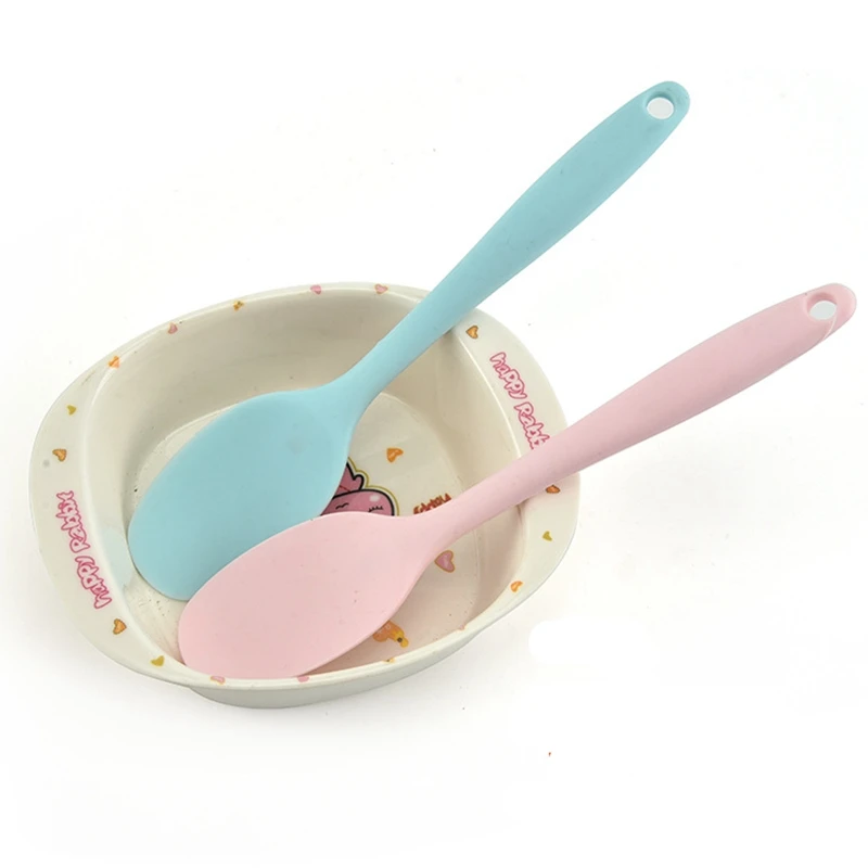 Термостойкая Силиконовая ложка лопатка кухонная посуда ручка скребок