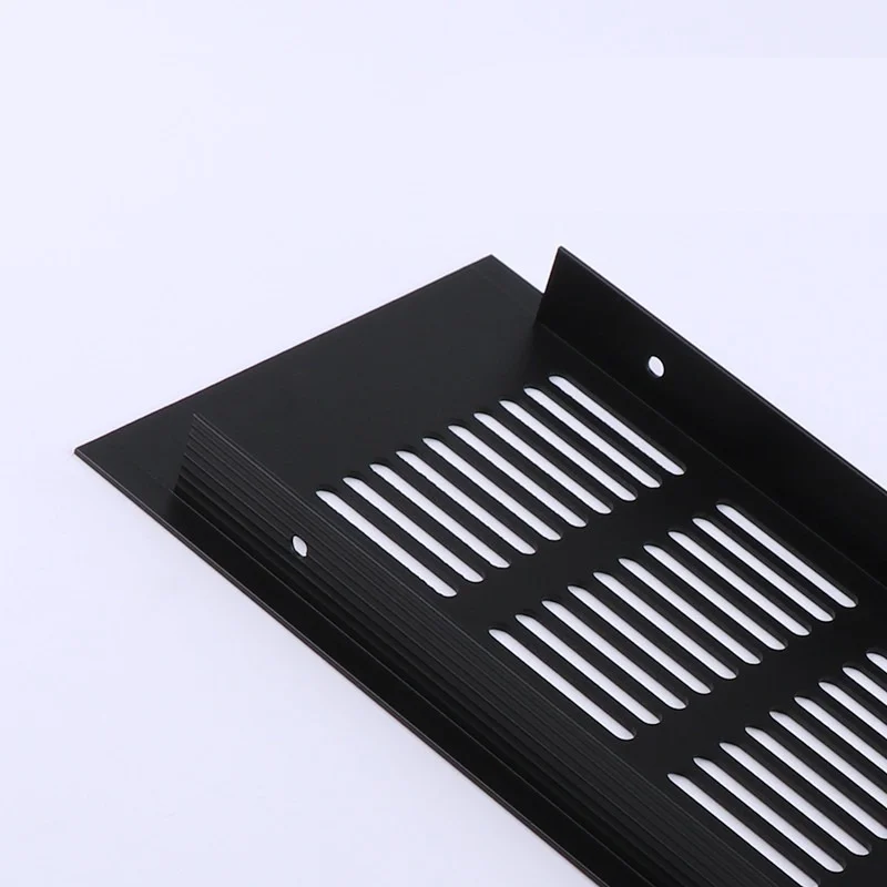 

1pc Aluminum alloy Perforated Sheet Air Vent black Ventilation Grille For Closet Shoe Air Conditioner home decoration cover Hole