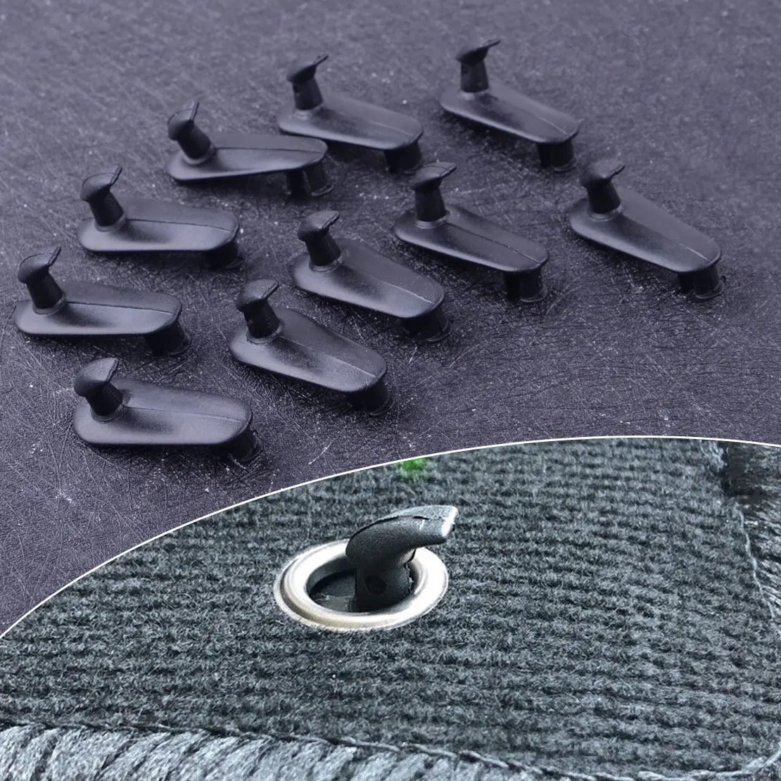 Citall 10 шт. черный Пластик автомобильный коврик крепежные зажимы крючки станок и