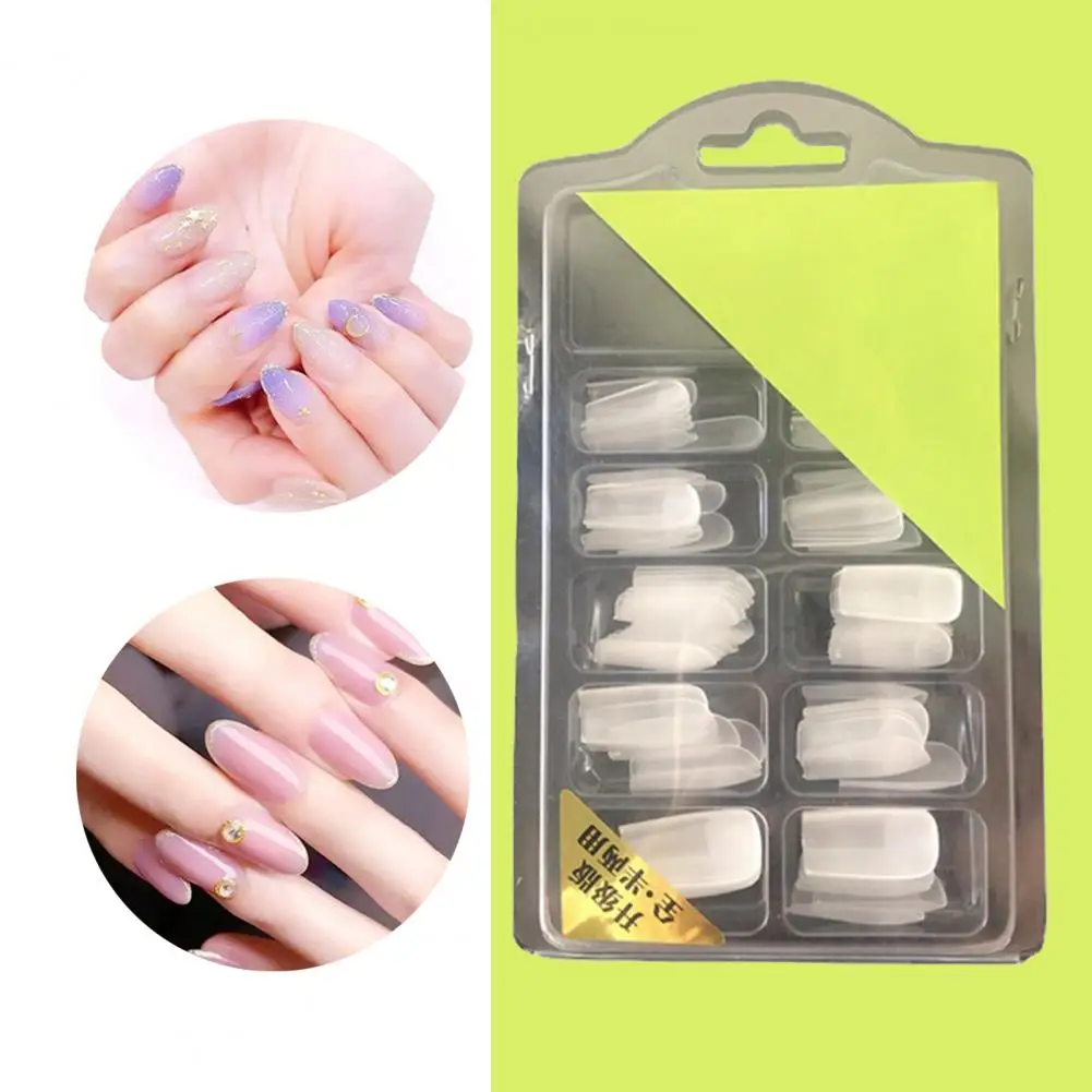 50% горячая Распродажа 96 шт./коркор. бесшовные Типсы для ногтей в форме лестницы