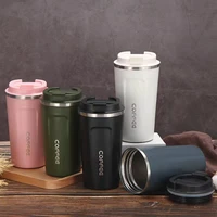 stainless steel coffee thermos mug 380510ml multipurpose portable car vacuum flasks cup fitness running gym sport water bottler