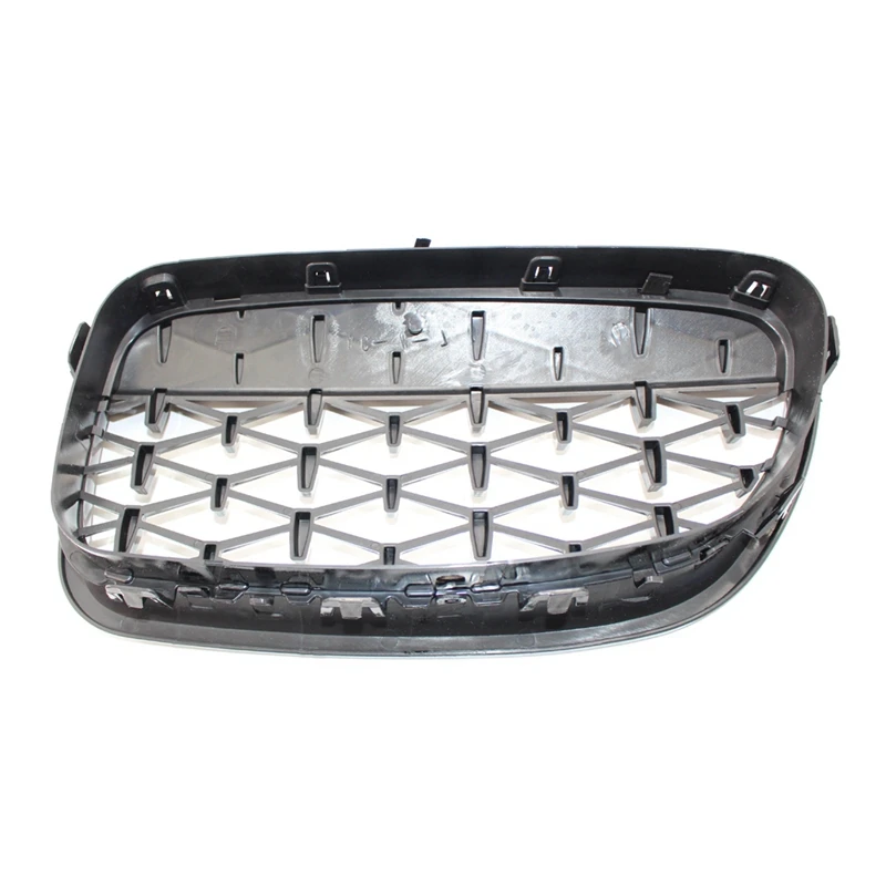 

NEW-1 Pair 5 Series F10 Diamond Grille Meteor Style Front Black Edge Bumper Grill Car Styling for Bmw F10 F18 520I 523I 525I 530