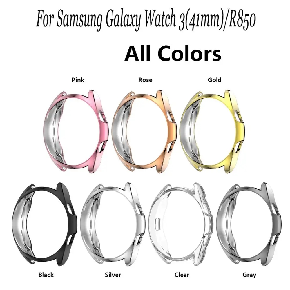 Покрытие защитный чехол из ТПУ с полу pack рамка экрана Защитная пленка для часов оболочка Samsung Galaxy Watch 3 41 мм SM