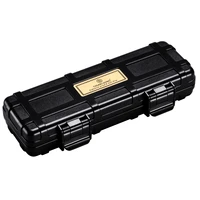 cigar humidors portable waterproof travel cigar case built in spanish cedar wood humidifier dustproof shockproof cigar holder