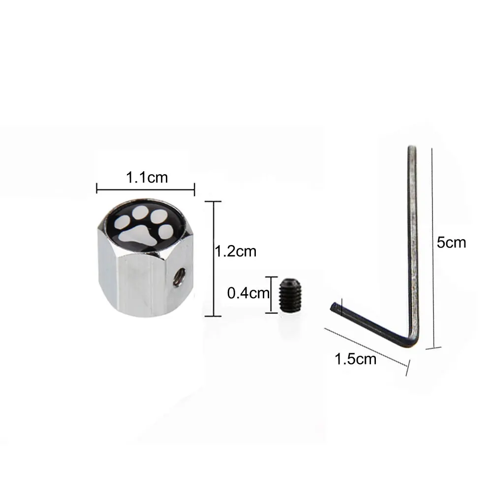 4 шт./компл. собака ноги Стиль велосипед мотоцикл шток клапана шины автомобиля