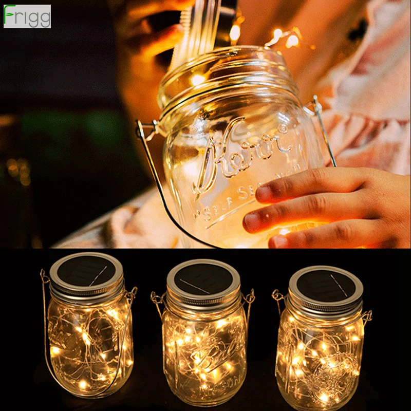 Солнечная стеклянная бутылка светодиодный светильник гирлянда деревенский