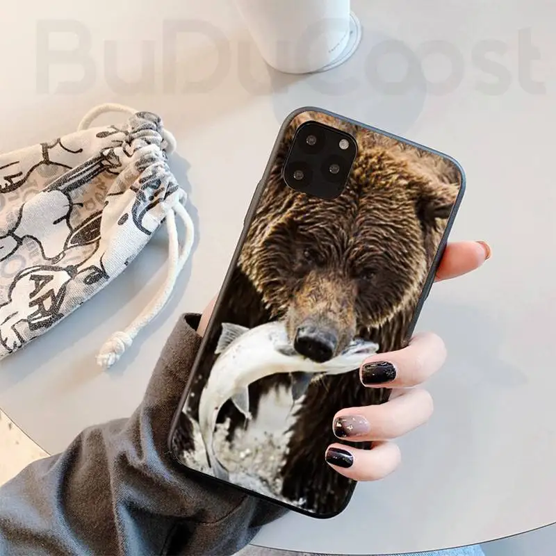 

Customary Domineering bear Painted Phone Case For iphone 11 Pro11 Pro Max X XS XR XS MAX 8plus 7 6splus 5s se 7plus case