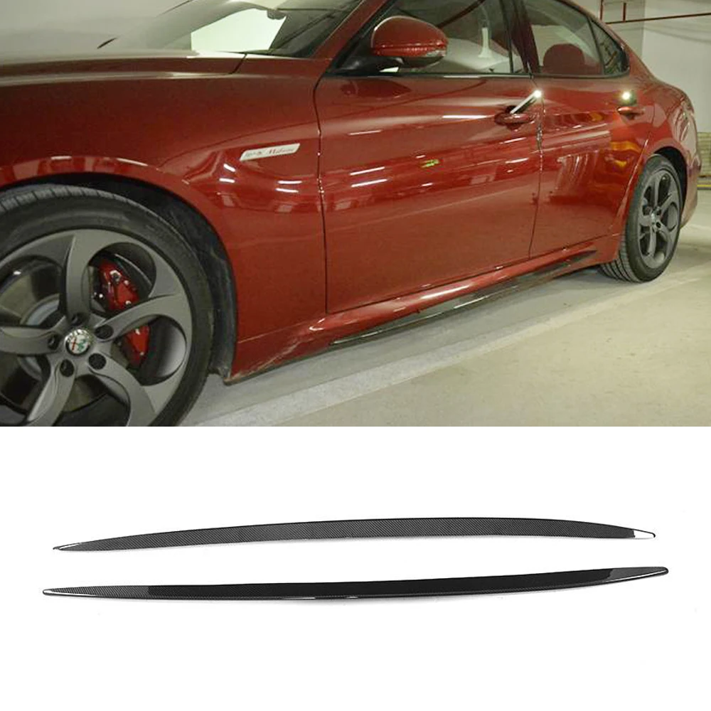 Углеродного волокна/FRP боковых юбок полоса для установки губы на литья отделка