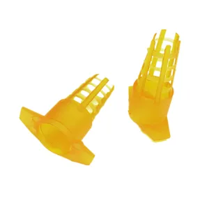 300 шт пчеловодства инструменты желтый пластик пчела королева клетка защитный чехол клетки