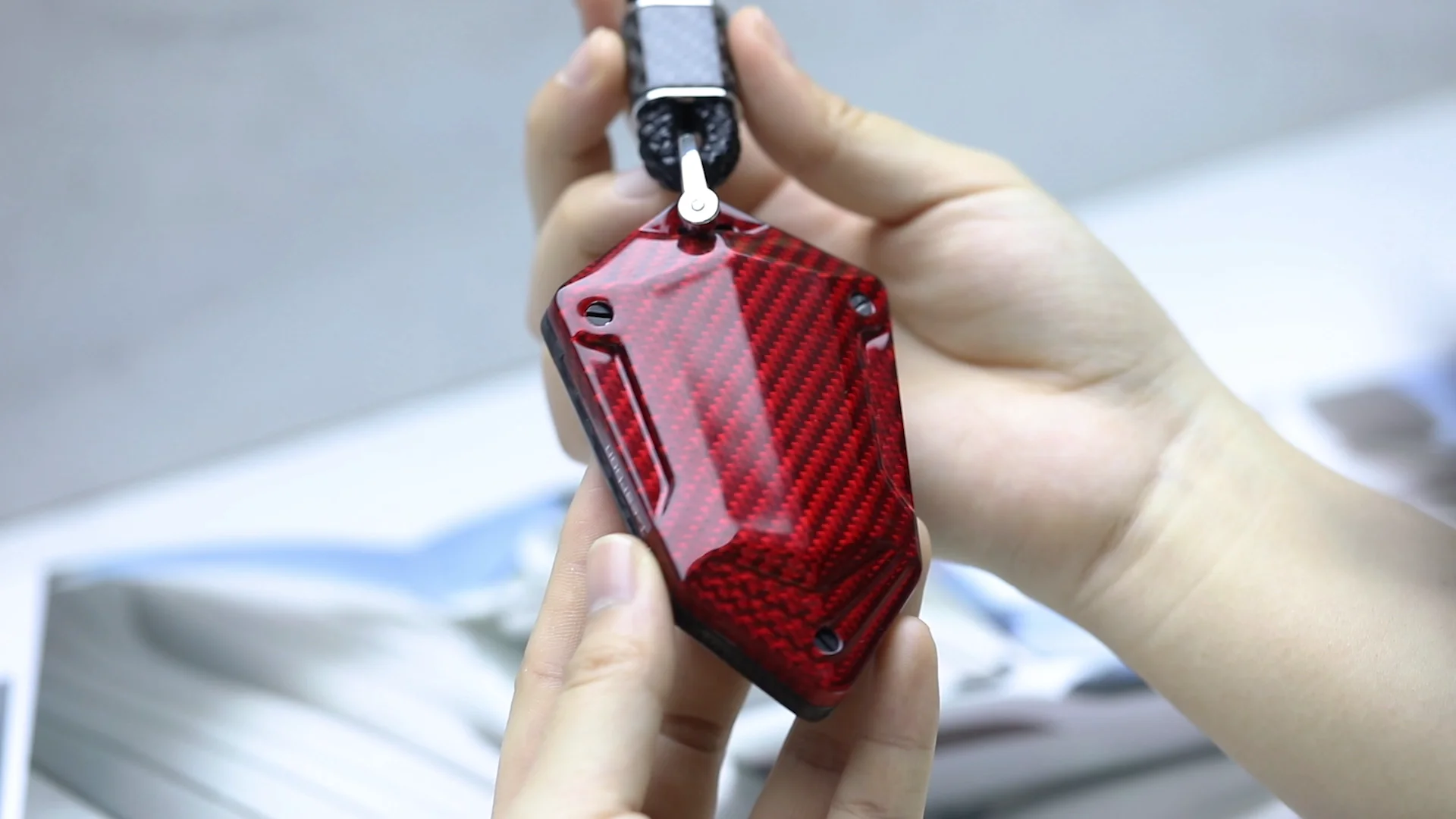 

carbon fiber key case Car boutique fit for BENZ W204 W211 AMG CLA GLA key cover