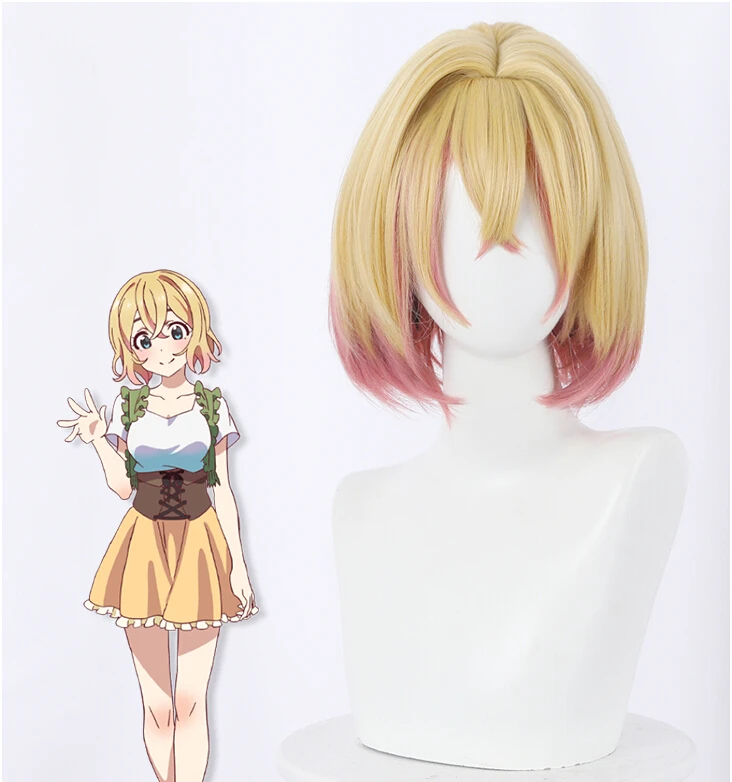 

Короткие парики для косплея Nanami Mami для девушки, термостойкие синтетические волосы + сетка