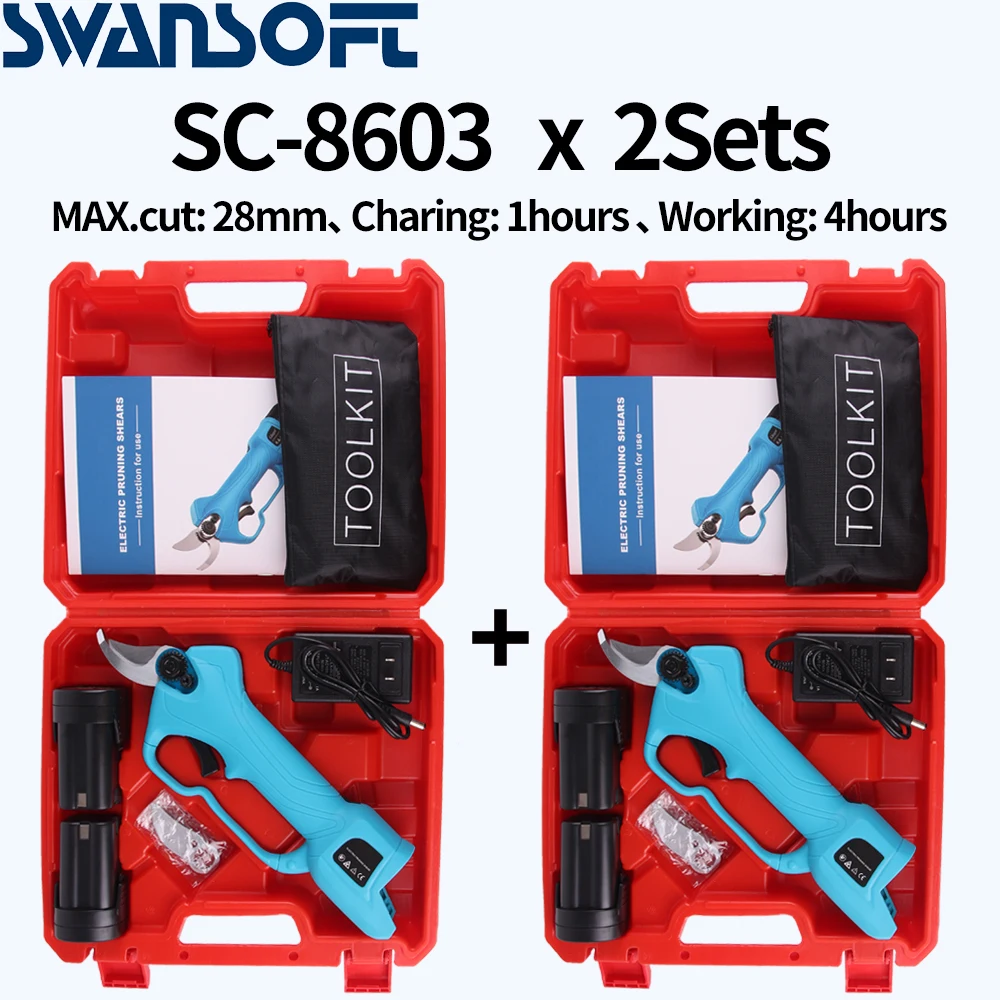 

Electric Pruner Li-ion Cordless Electric Pruning Shears Secateur Branch Cutter Fruit Pruning Garden Power Tool