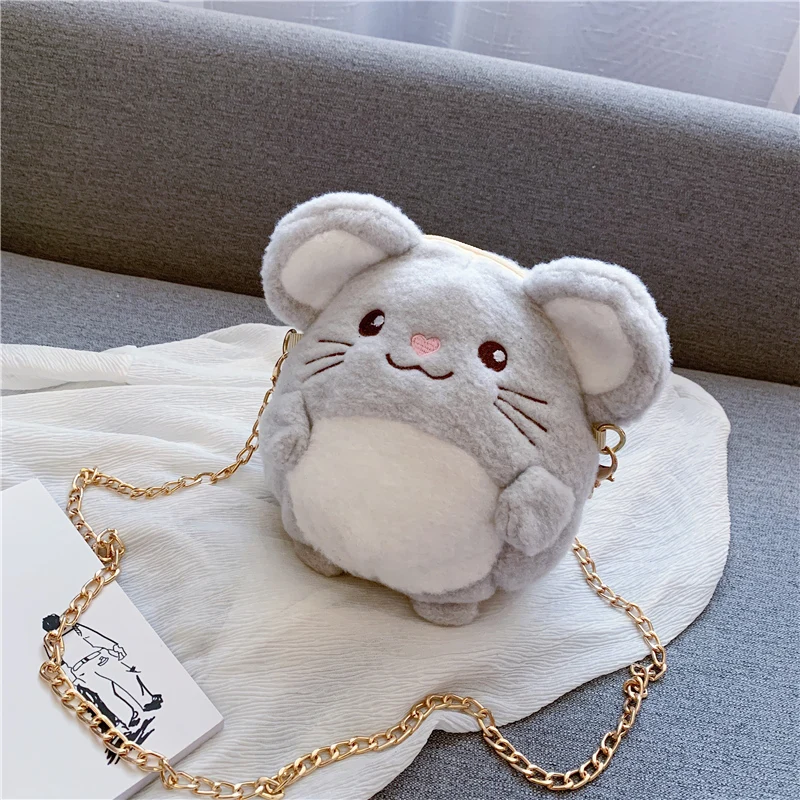 Муравей сумки для маленьких девочек с изображением животных мыши Женский мини