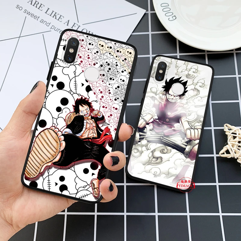 Японский аниме коллаж Один Кусок Луффи силиконовый чехол для Xiaomi 6 8 9 SE A1 A2 A3 Lite F1 Mix