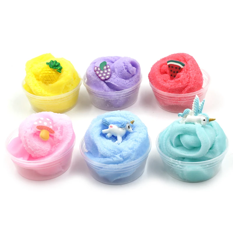 Хлопковый слайм пушистая полимерная цветная шелковая Волшебная глина пластилин