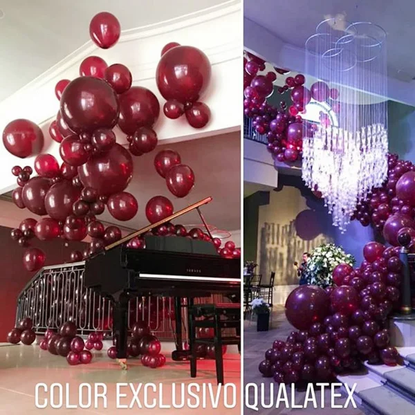 20 шт 2 г плотные бордовые жемчужные латексные гелиевые шары винно красные