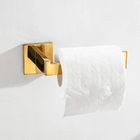 304 stainless steel 1pcs gold toilet paper holder wall mounted roll holder modern bathroom accessories set