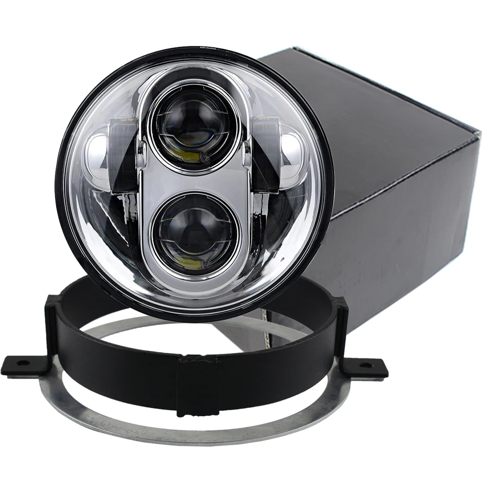 5 75 дюймовая светодиодная фара мотоцикла для Honda VTX 3/4 &quotLed хромированный налобный