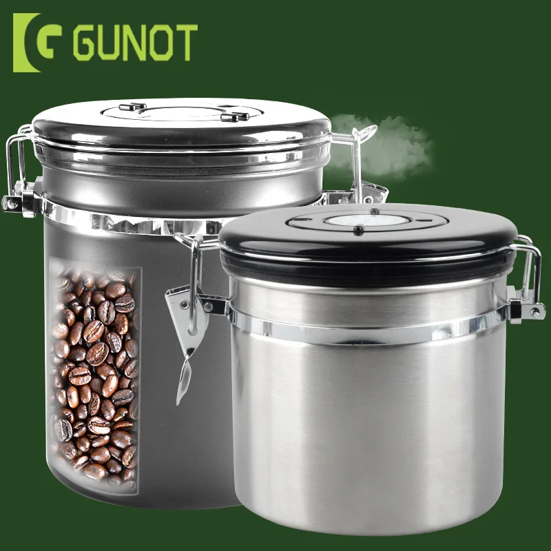 Металлический Контейнер для кофе GUNOT контейнер хранения бутылка из нержавеющей