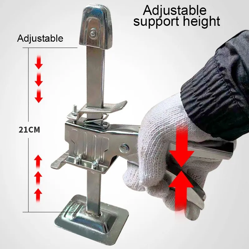 

Labor-Saving Arm Hand Tool Stainless Steel Wall Tile Height Locator Adjustment Tile Leveling System Board Lifter Cabinet Jack