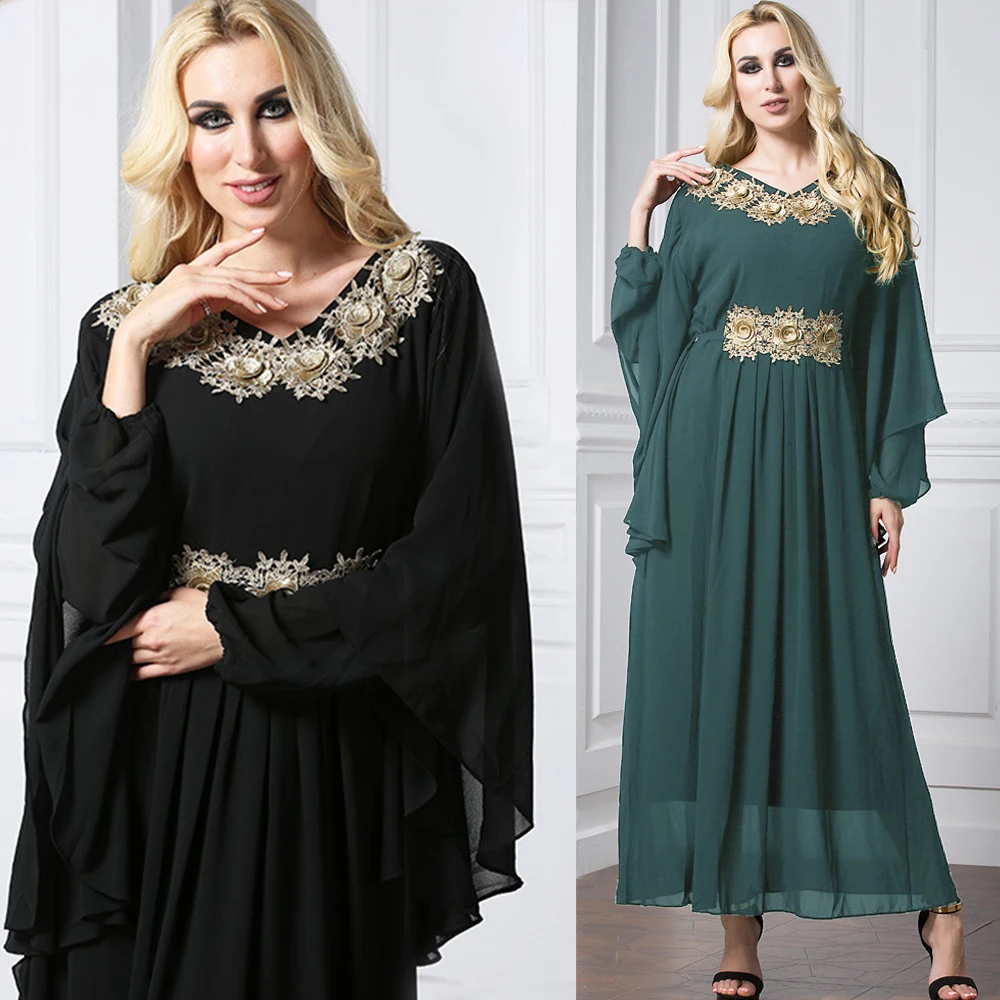 Мусульманское платье Абайи Дубай абайя Пакистан джеллаба для женщин