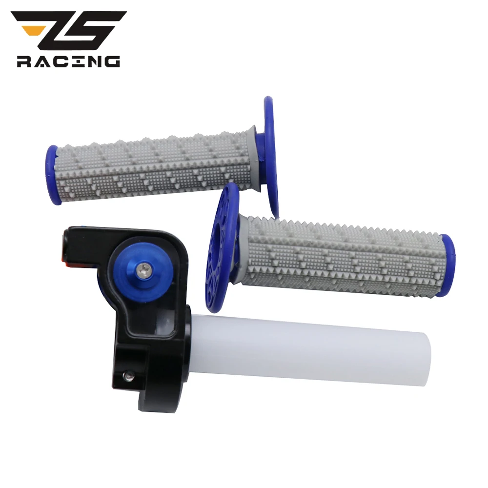 

ZS Racing Handle Grip 22mm Grips left and right ATV Motorcycle Dirt Pit Bike Motocross 250cc 7/8" Handlebar Thumb Throttle