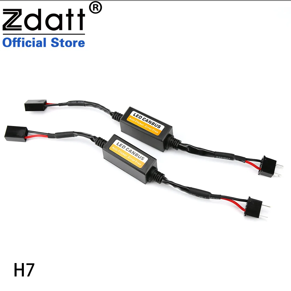 Zdatt H7 LED CANBUS декодер H11 9005 9006 HB3 HB4 H1 H3 автомобильный предупреждающий Canceller анти EMC