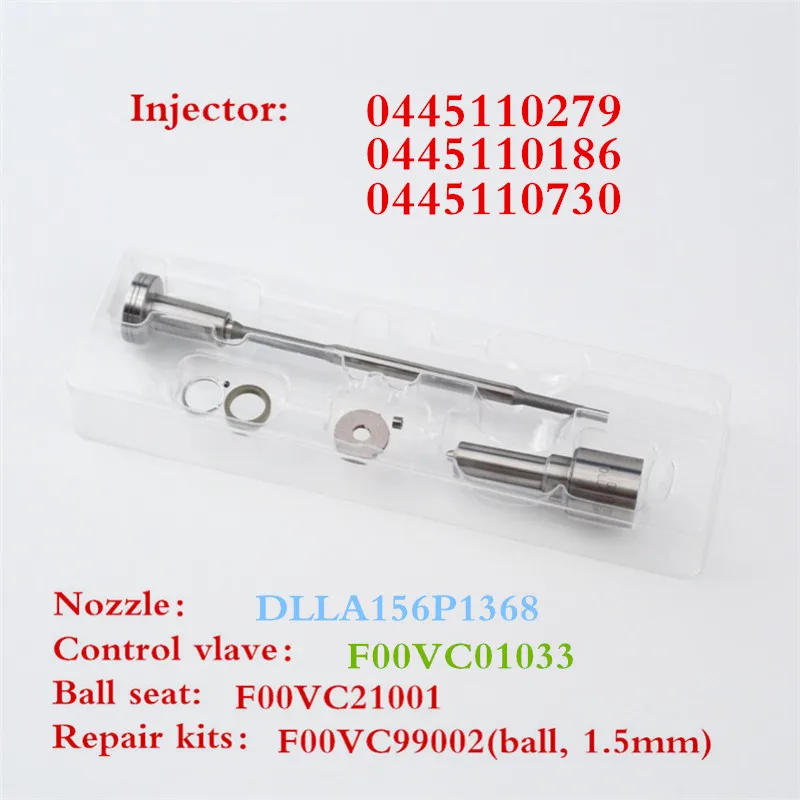 Набор клапанов Common rail F00VC01033 подходит для инжектора дизельного топлива 0445110279