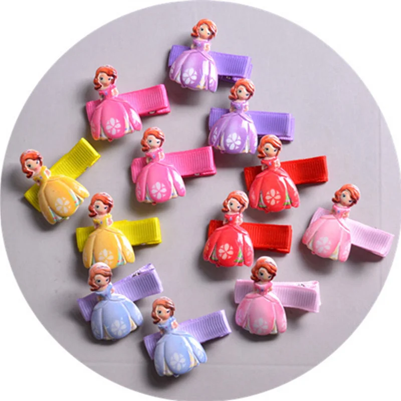 6 шт. Новый головной убор Disney Sufia Шпилька-бант марлевая сетчатая кукла подарок для