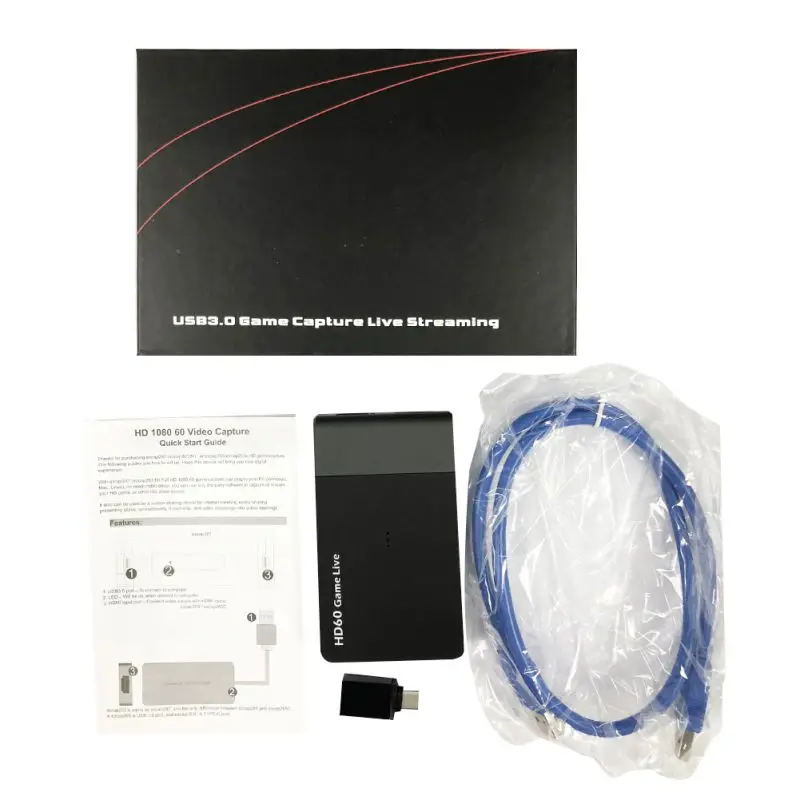 

EZCAP 261M USB3.0 Video Capture 1080P 4K HDMI To USB 3.0 Game Video Capture Card Live Streaming Broadcast With Microphone