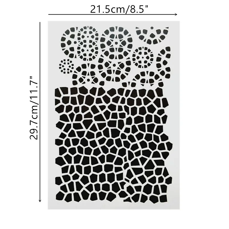 DIY живопись A4 Размер трещина шаблон многоразовые трафареты шаблоны для стены