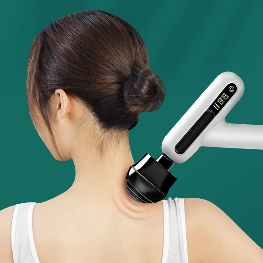 

Fascia Massage Gun Deep Tissue Massager Therapy Body Muscle Stimulation Pain Relief for EMS Pain Relaxation Fitness Shaping