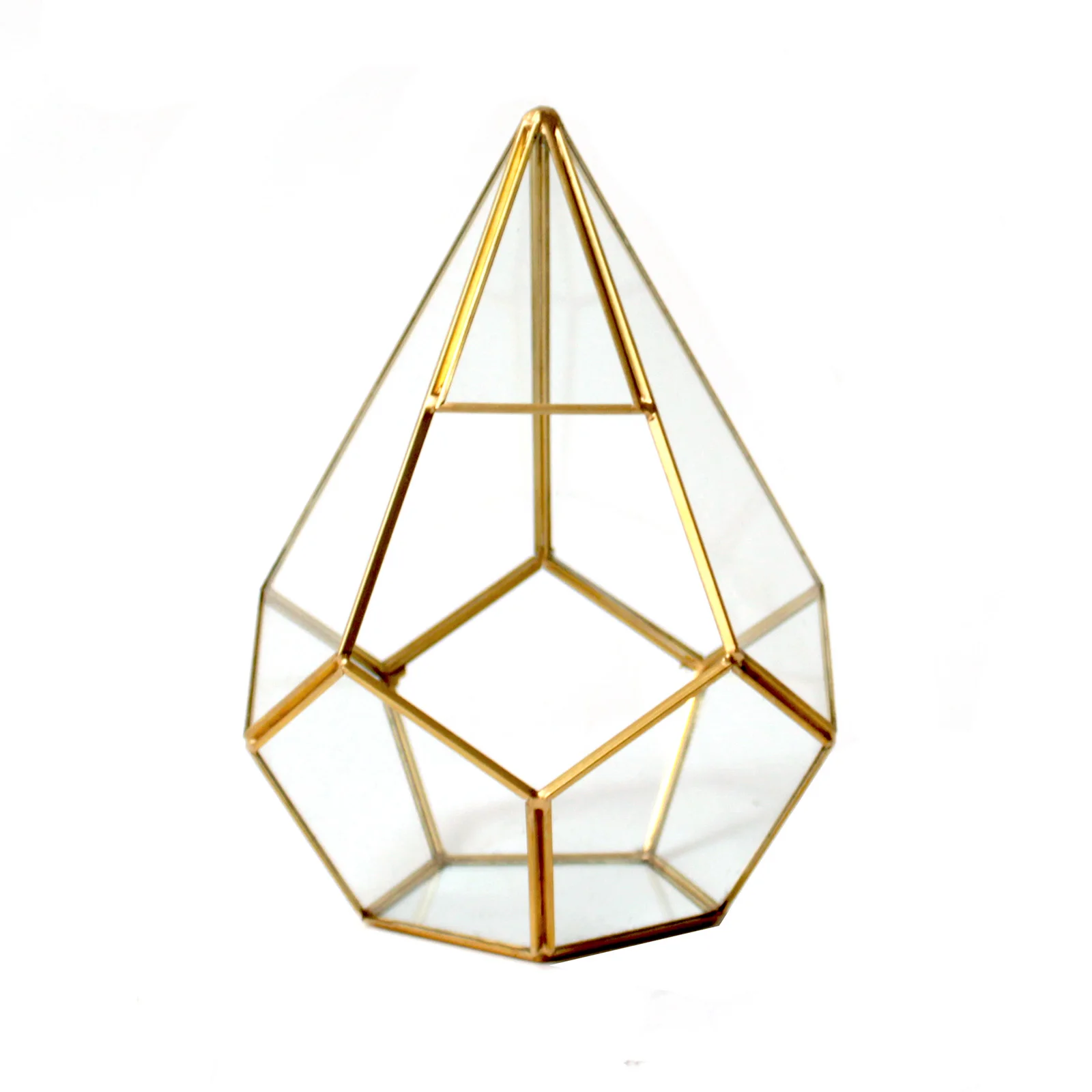 Горшок для цветов ручной работы стеклянный террариум с призмой горшок растений