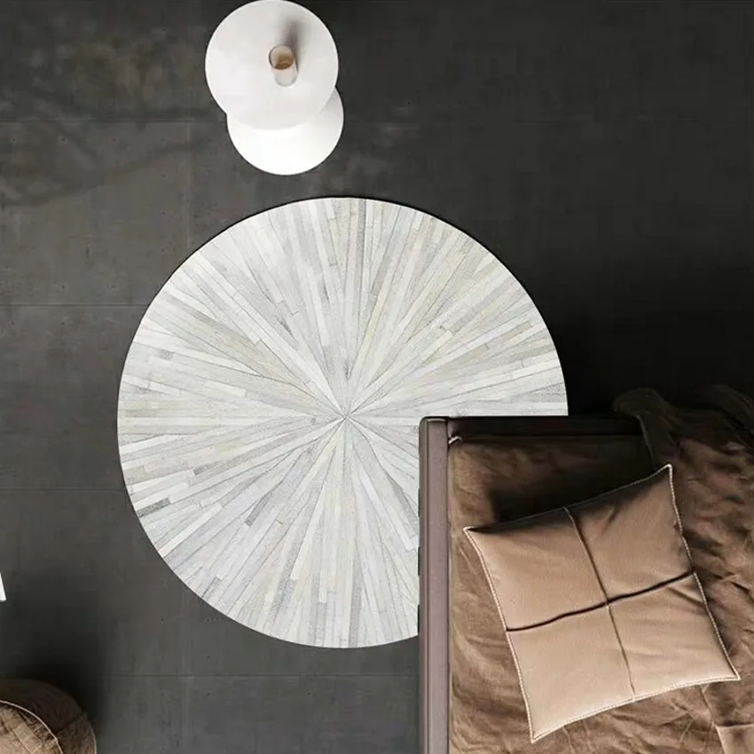 Круглая Натуральная Воловья кожа WonderFur|Ковер| |