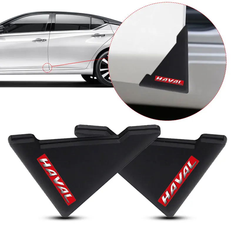 

2pcs silicone car door corner cover anti-collision stickers for Haval jolion accessories 2017 2018 2019 2021 f7 h6 h9 h2 tuning