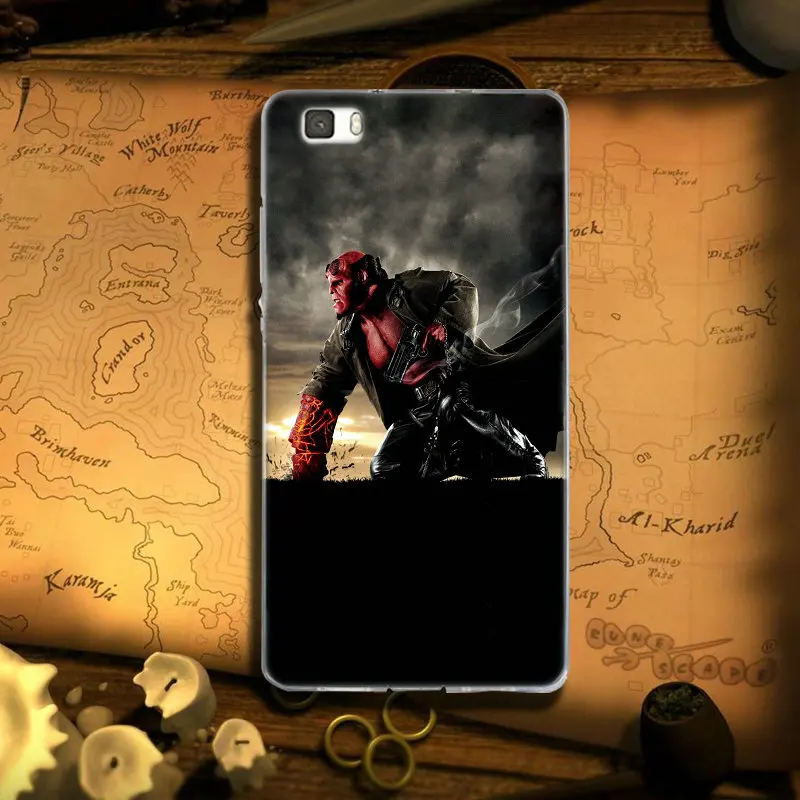 Soft TPU Silicone Phone Cases for Huawei P7 P8 P9 P10 P20 P30 P Smart Lite Pro 2017 Hero Hellboy Movie Artwork | Мобильные телефоны