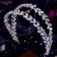 youlapan hp403 bridal headbands crystal crown for wedding hair accessories women headpiece bridesmaid tiara pageant headdress