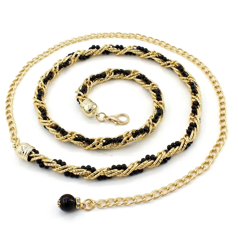 

C001 Sexy girdle 2021 street-style clothing metal chain decorative dress girdle adjustable dress fashion design