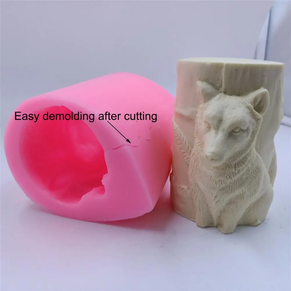 Creative Silicone Candle Molds Animal Design Forms Concrete Plaster | Дом и сад