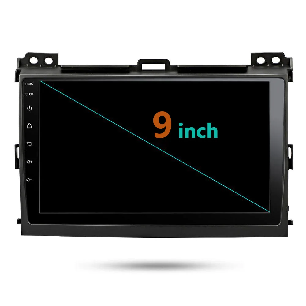 " Автомобильный мультимедийный 2 Din Android 9,1 Авторадио 2din gps стерео навигационное радио для Toyota Land Cruiser Prado 120 2004-2009 50