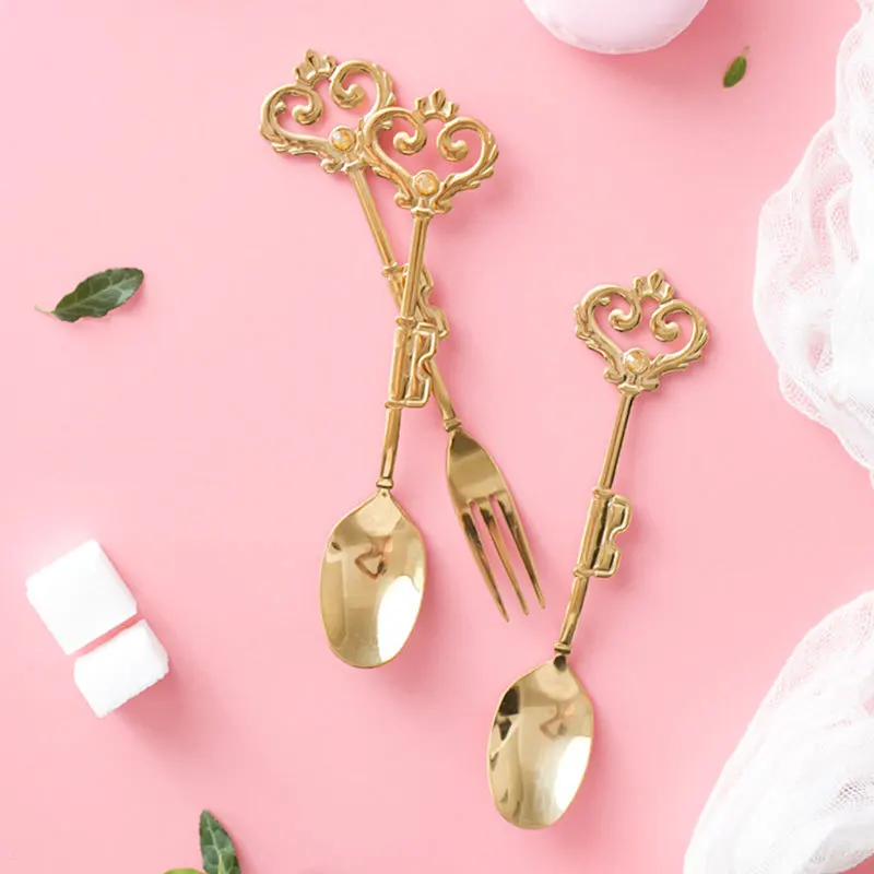 Вилка и ложка из нержавеющей стали 4 шт. | Дом сад