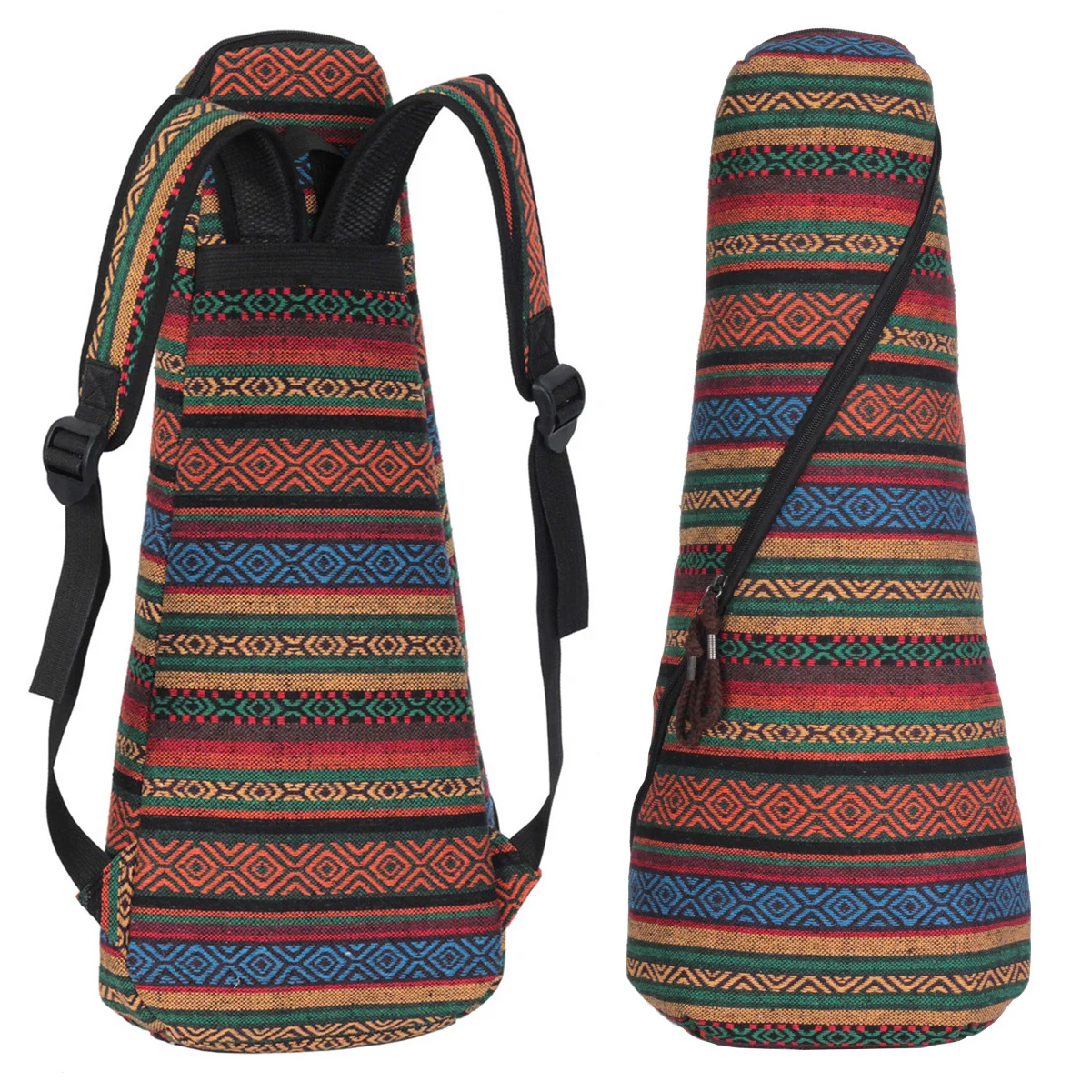 

Универсальная сумка для укулеле 21 / 23 дюйма в богемном стиле, вязаный мягкий хлопковый чехол 10 мм, портативный рюкзак на плечо