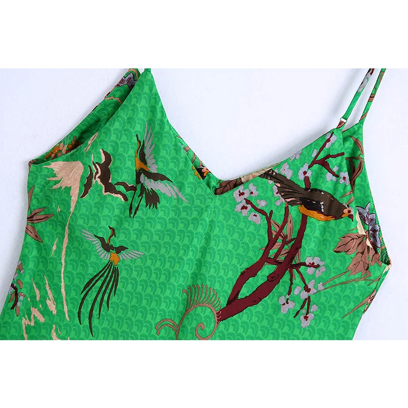 

WXWT Za Women Summer Flowers Print Strap Dress 2021 Female Sleeveless Short Dress BB1702