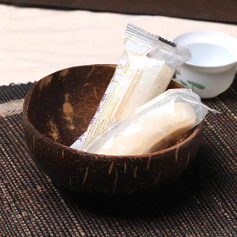 

Coconut Bowl Wooden Bowls Rice Noodles Soup Fruit Salad Bowl Kitchen Supplies Crafts Decoration Durable Lightweight 2021 The New