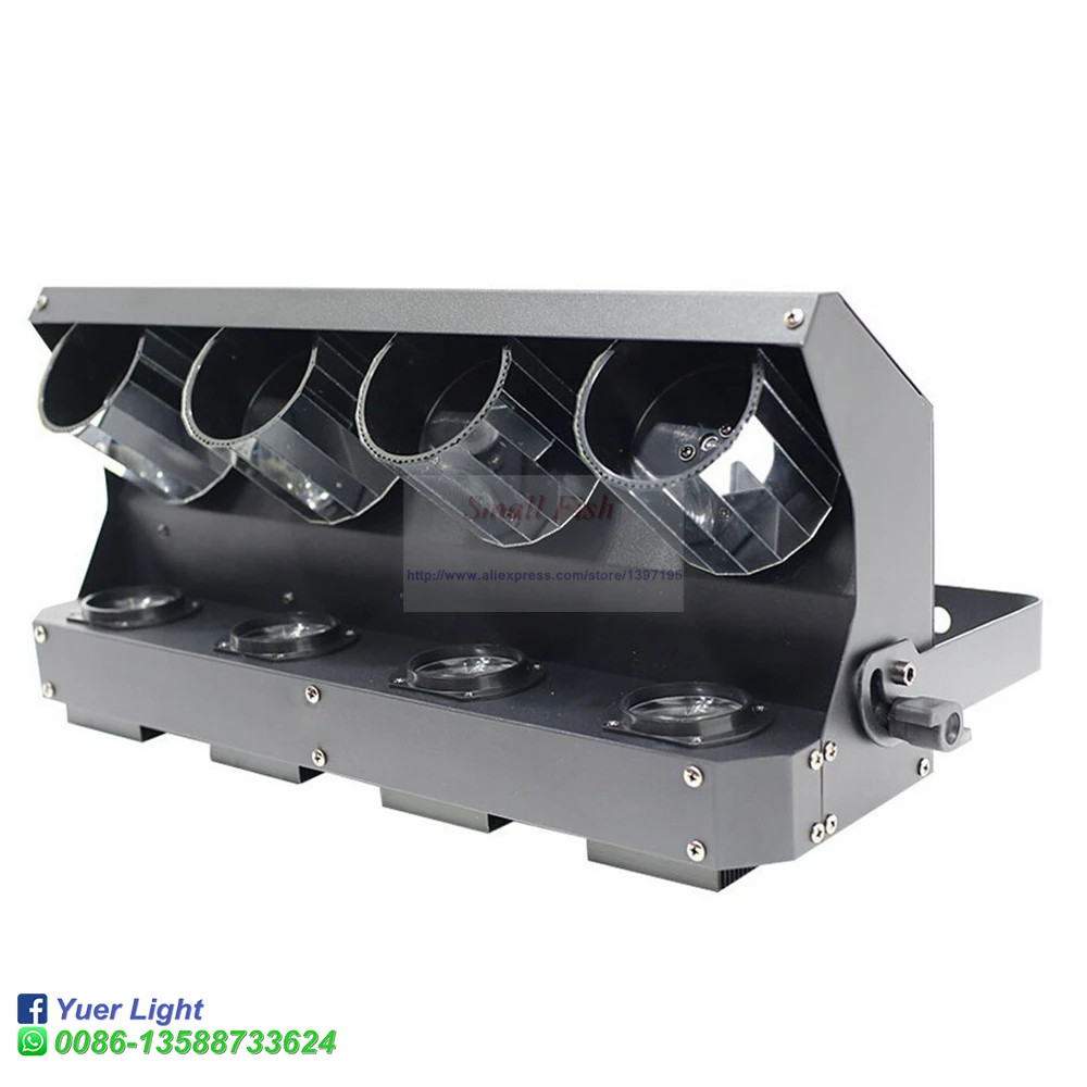 Американский диджей на молнии 4 головки DMX бочонок зеркальный сканер 4x10 Вт 4в1 RGBW четырехцветный сценический светильник с подвижной головкой Профессиональный DJ