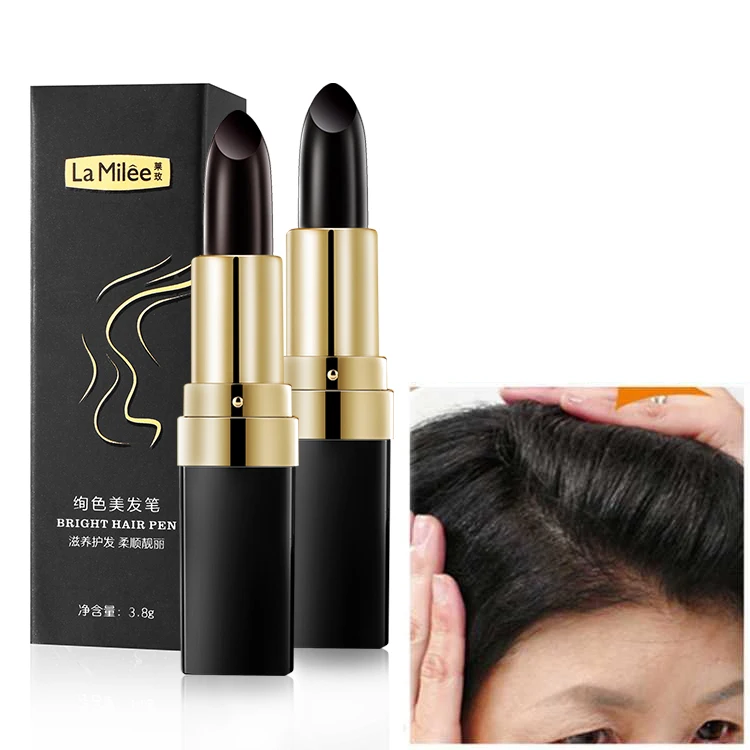 Одноразовая краска для волос с мгновенным покрытием седых корней кремовая