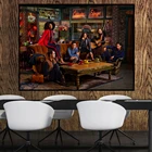 Постер с персонажами из сериала Друзья, Картина на холсте, настенные художественные плакаты, декоративная печать, картина для декора гостиной