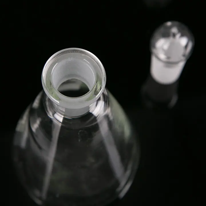 1 шт 50 мл до 1000 мл стеклянная колба erlenmeyer, коническая колба бутылка с заземленной пробкой для лабораторной стеклянной посуды