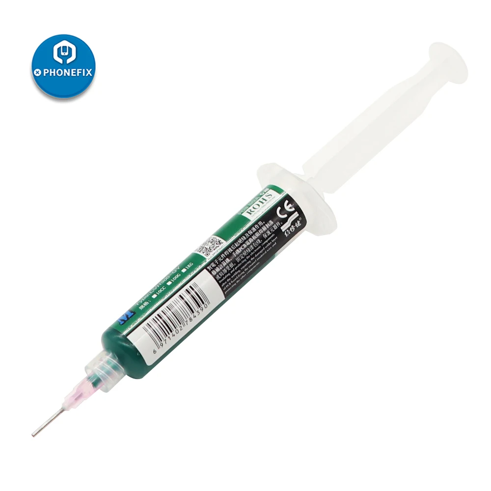 Паяльная паста MECHANIC флюс зеленая УФ светоотверждающая маска для пайки чернила